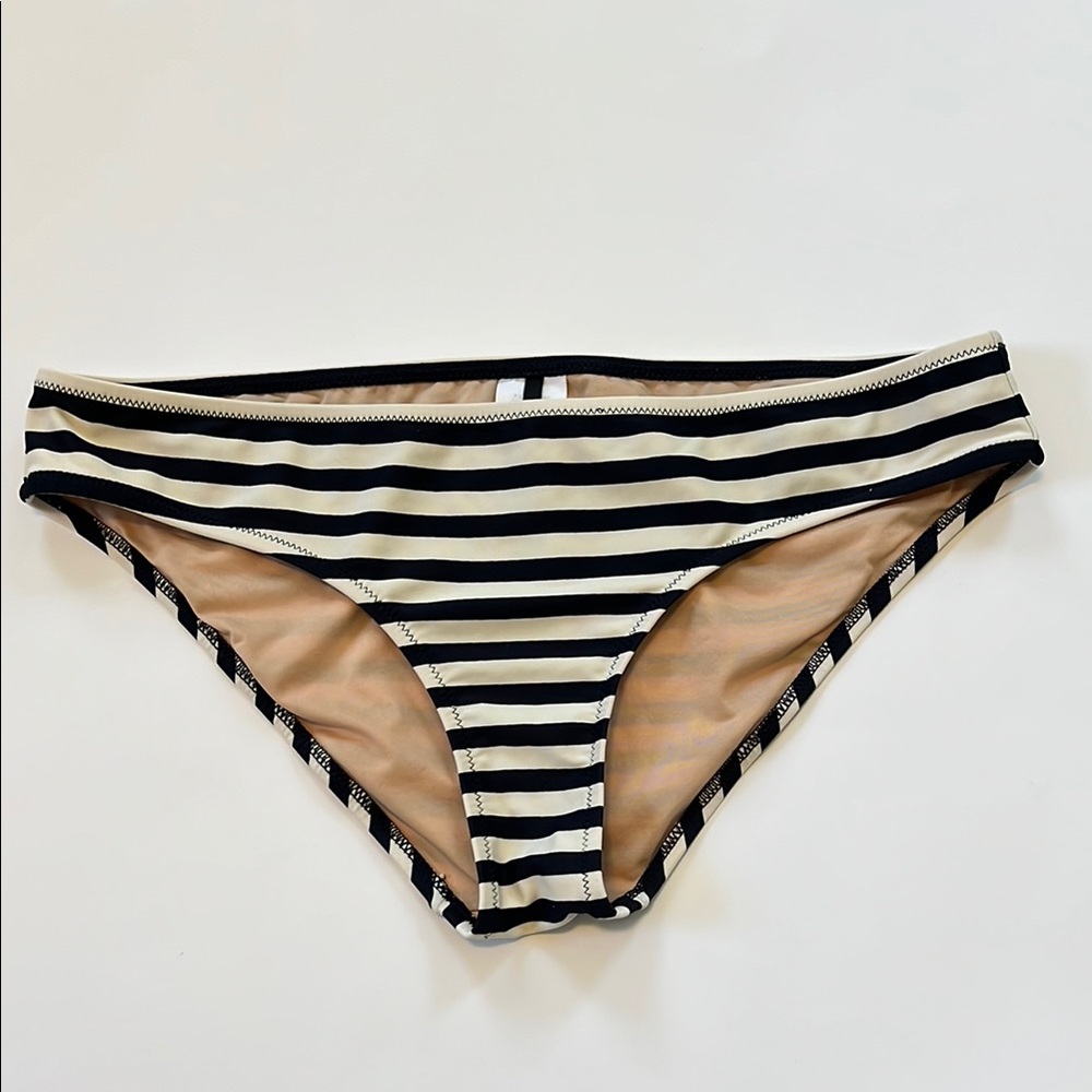 J. Crew Striped Bikini Bottom - Size M - VGUC